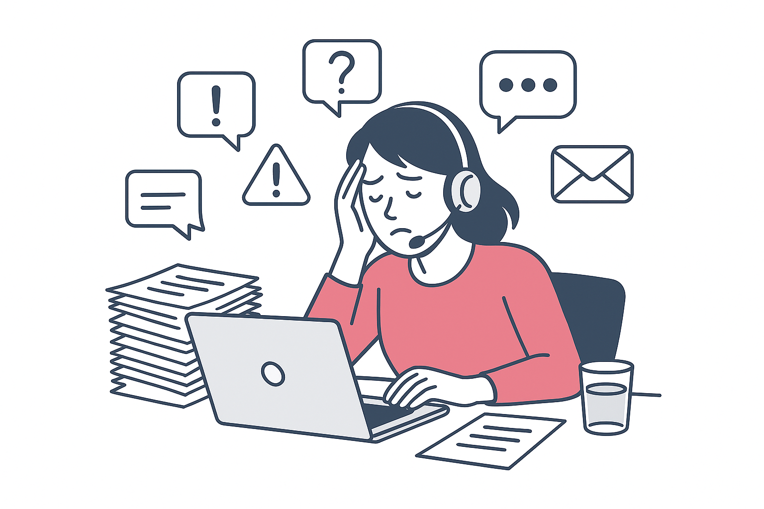 Přetížená zákaznická podpora